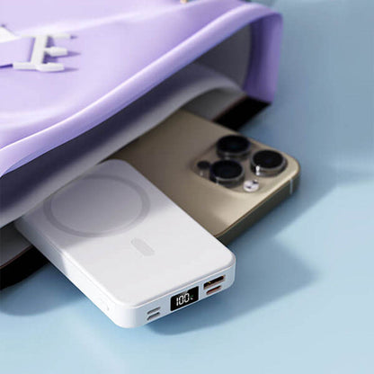 Magnetische draadloze powerbank met standaard