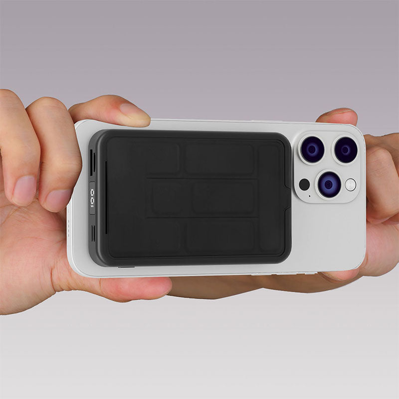 Magnetische draadloze powerbank met standaard