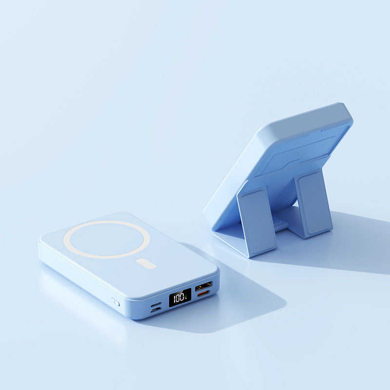 Magnetische draadloze powerbank met standaard