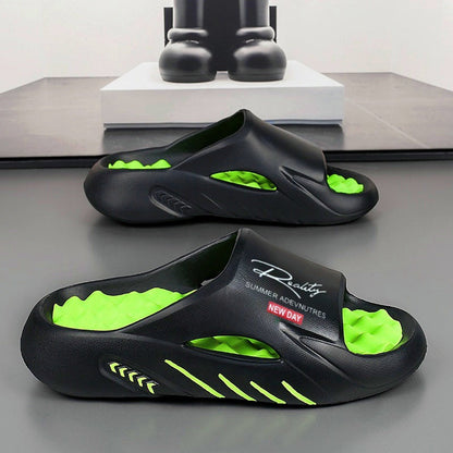 Herensandalen met plateauzool en dikke demping