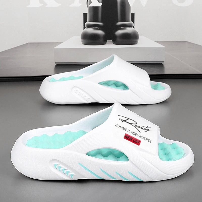 Herensandalen met plateauzool en dikke demping