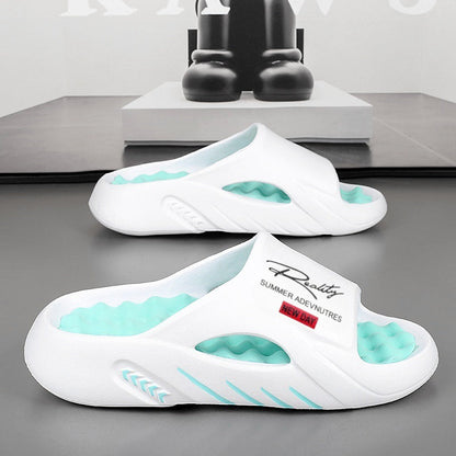Herensandalen met plateauzool en dikke demping