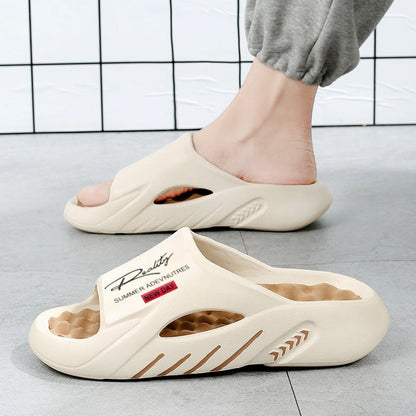 Herensandalen met plateauzool en dikke demping