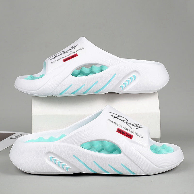 Herensandalen met plateauzool en dikke demping