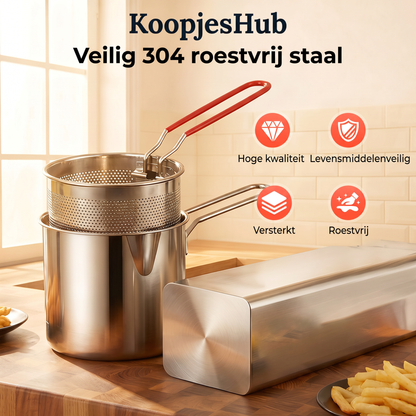 Multifunctionele Frituurpan - Frituren, braden, koken en stoven in één pa