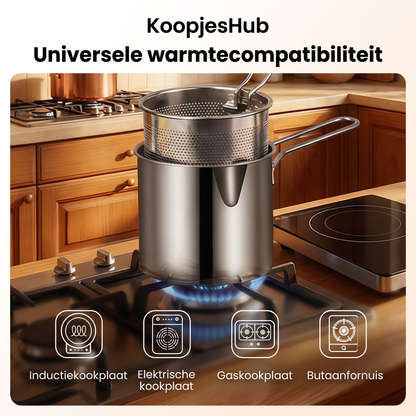 Multifunctionele Frituurpan - Frituren, braden, koken en stoven in één pa