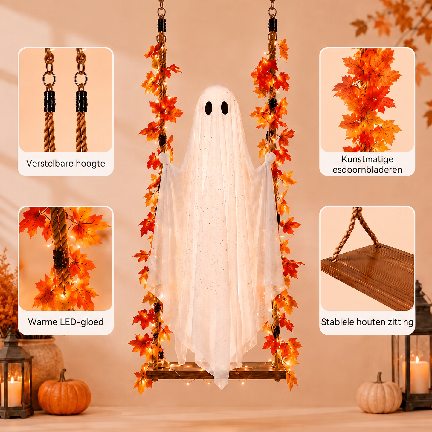 De spookschommel met ledverlichting – dé Halloween-nieuwigheid van dit jaar!
