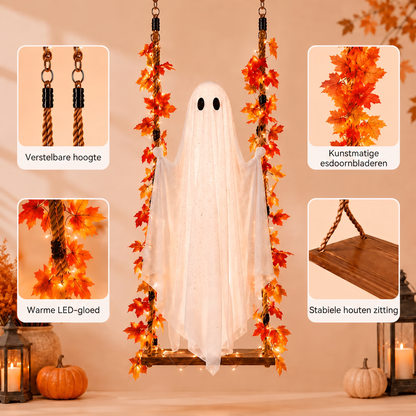 De spookschommel met ledverlichting – dé Halloween-nieuwigheid van dit jaar!