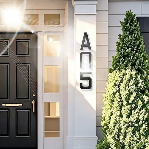 Huisnummer Verlichting Op Zonne-energie