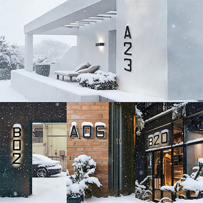 Huisnummer Verlichting Op Zonne-energie